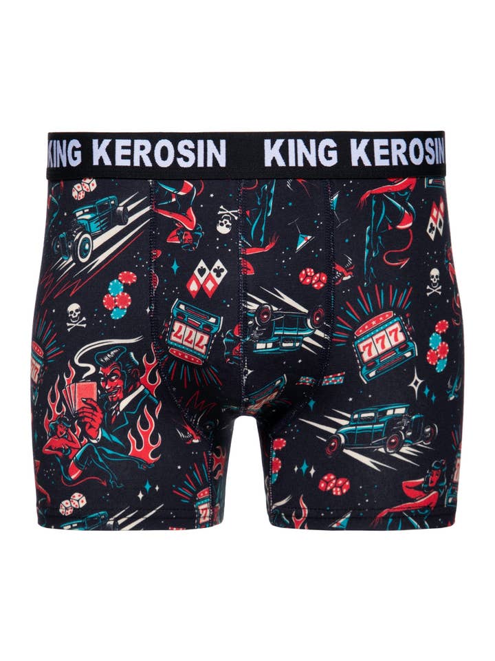 Boxer Shorts "Rockabilly Devil" for wholesale by KING KEROSIN