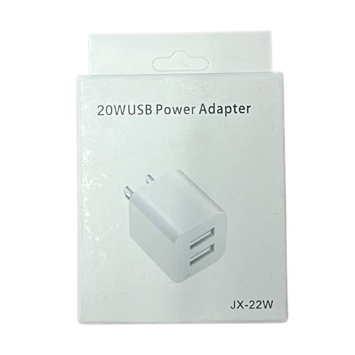 K & S WHOLESALE INC - Wholesale Portable Charger - 20W USB Power Adapter 24 CT0