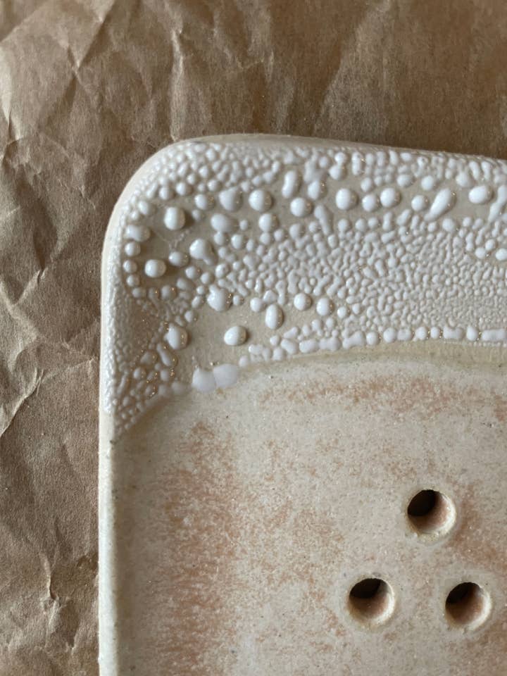 Handmade Ceramic Soap Dish – Himalayan Salt for wholesale by Spring + Vine