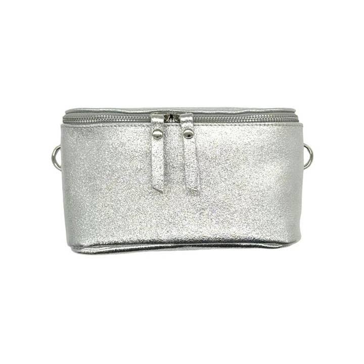 Chenson & Gorett - Wholesale Belt Bag - Women's - Leather Waist Bag with Metallic Effect for Women. Veranito10