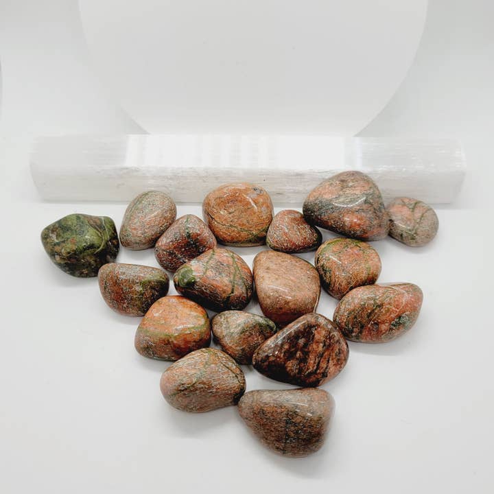 Unikite Jasper Polished Tumbles Sac 1/2 lb pour la vente par The Raven's Edge