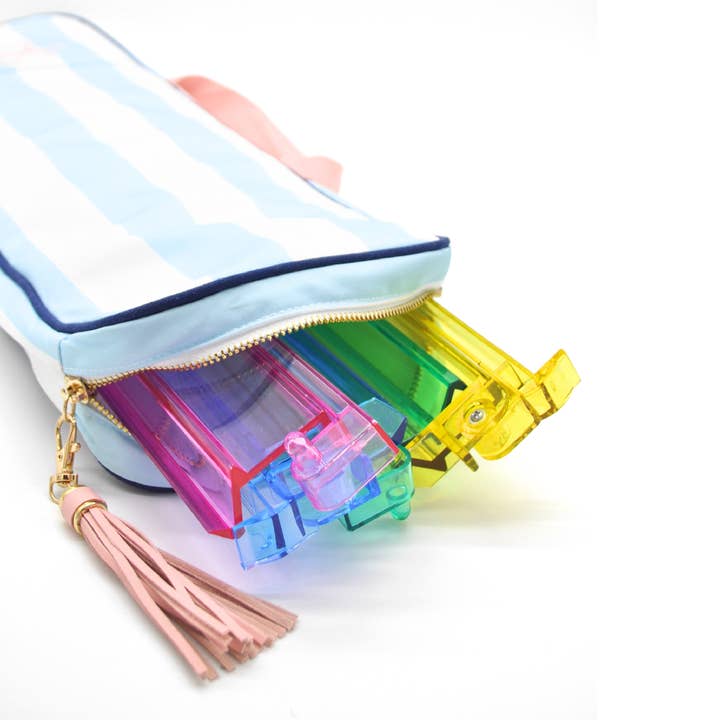 Middle & Main Mahjong - Wholesale Storage Bag - Traveling Tiles Mahjong Rack Bag (Poolside Blue)3