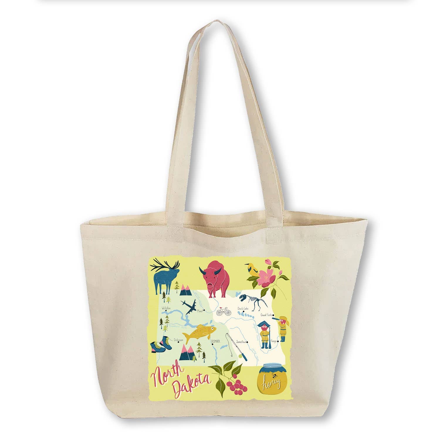 Works of Heart - Wholesale Tote Bag - Unisex - Home State Home: Canvas Totebag31