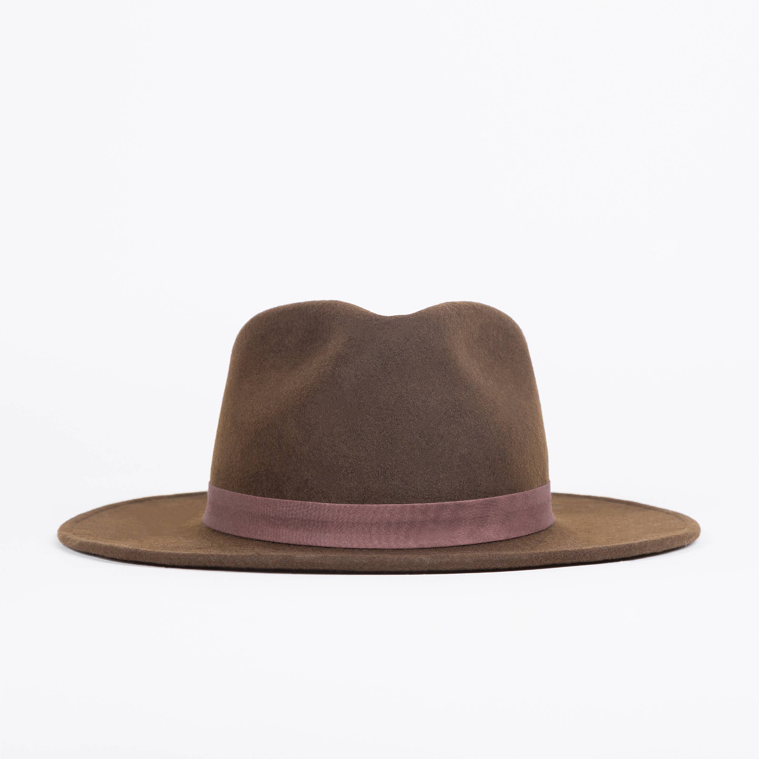 Elegancia Tropical Genuine Panama Hats – Großhandel Fedora-Hut – Unisex – Rocker Brown - Eleganter Wollhut im Festivalstil2