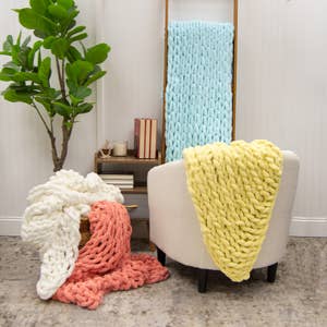 1 Pack Chenille Yarn For Blanket For Loose Crochet Arm Knitting