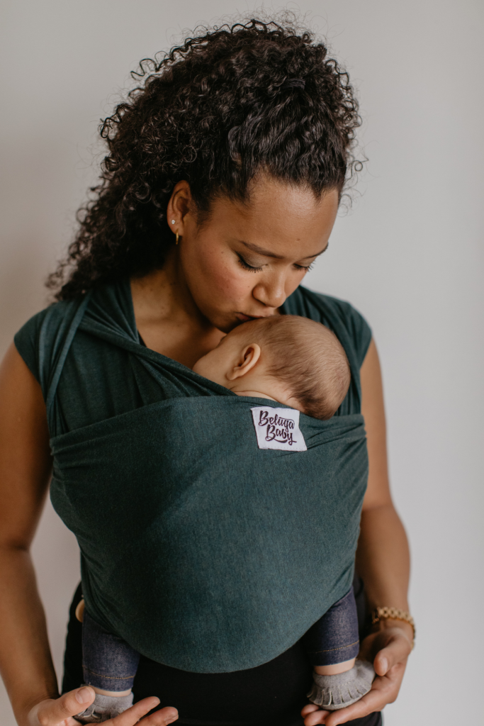 Beluga Baby - Wholesale Baby Wrap/Sling - The Spruce Beluga Wrap - Heather Teal3