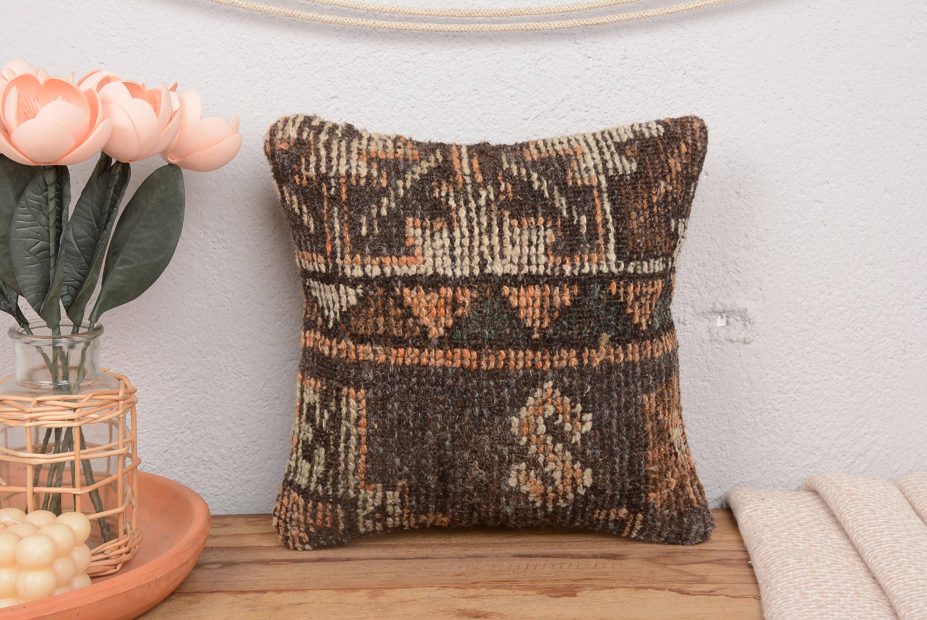 Kilim Pillow Decors - Wholesale Throw/Decorative Pillow - Handmade Boho Kilim Throw Pillow 12x12 Hand Knotted1