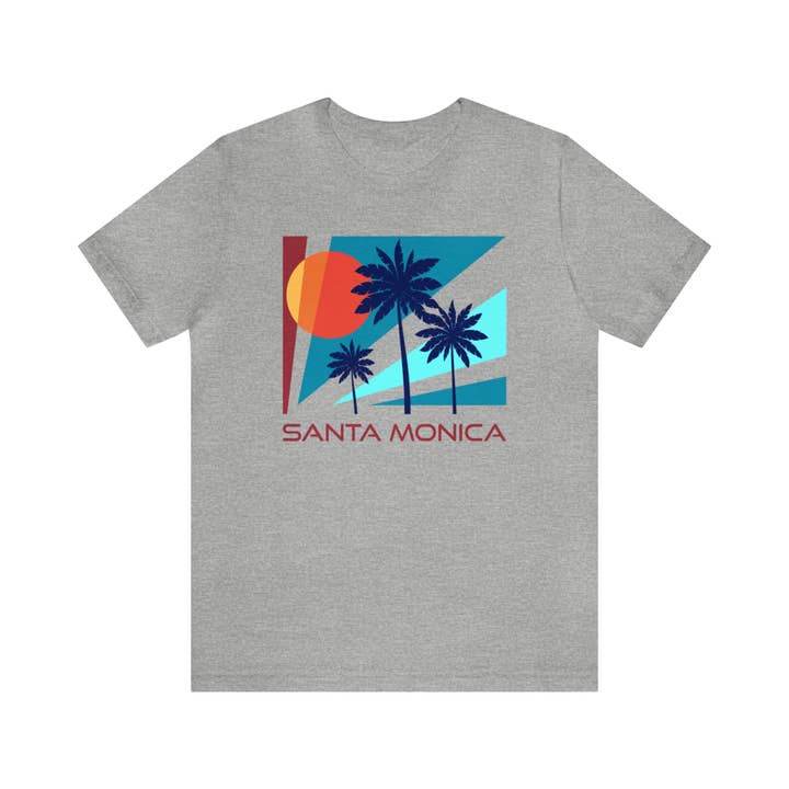 Hey Mountains - Wholesale Screen Printed T-Shirt - Unisex - Santa Monica, California T-Shirt - Unisex Santa Monica Shirt