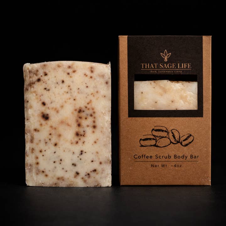 Gommage au café pour le corps pour la vente par That Sage Life