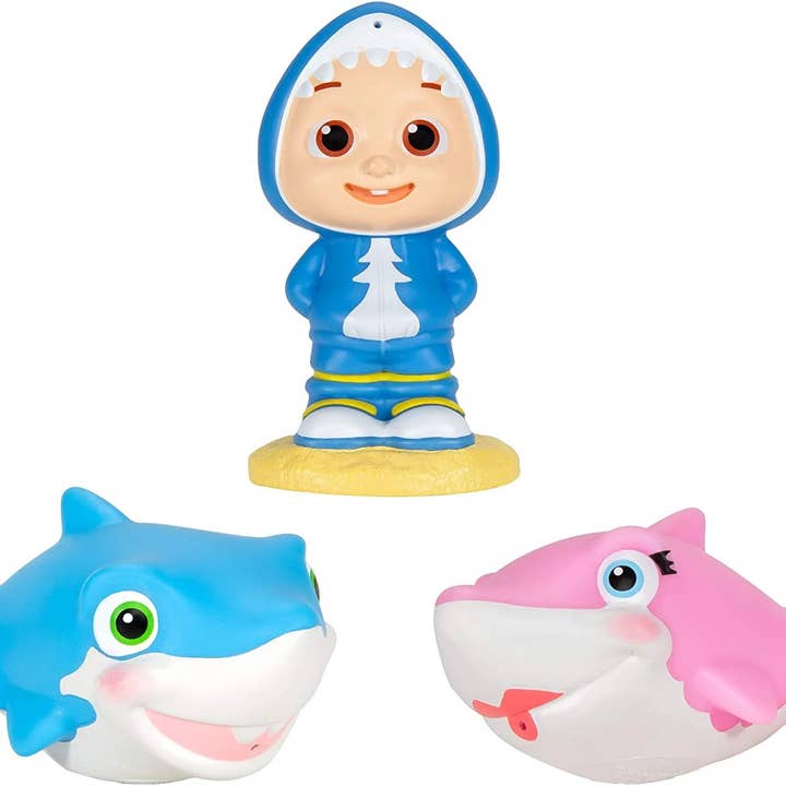Infinite Basics - Wholesale Bath Toy - Baby - CoComelon 3-Pack Bath Squirter Toys - Fun and Colorful Water1