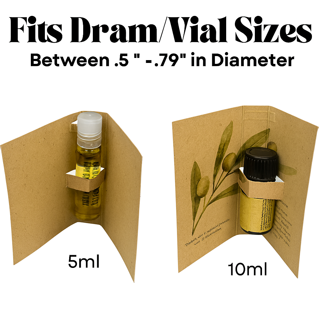 Vici Pack - Vendita all'ingrosso Vetrina per rivenditori - Bellezza e benessere - Carte espositive da 5 ml e carte da 10 ml per campioni di profumo e olio6