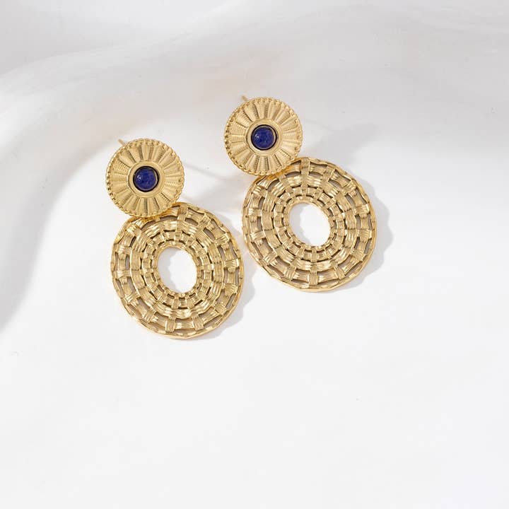 Lovelika - Wholesale Dangle Earrings - Round drop earrings - Coralie3