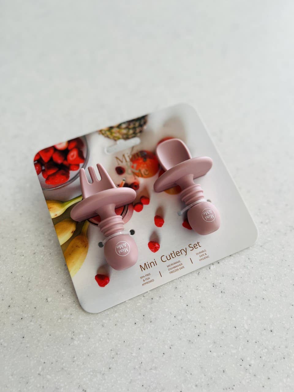 Cuddle Bug & Co - Vente Set de couverts – enfant et bébé - Set de couverts mini Mini & Me cerise1