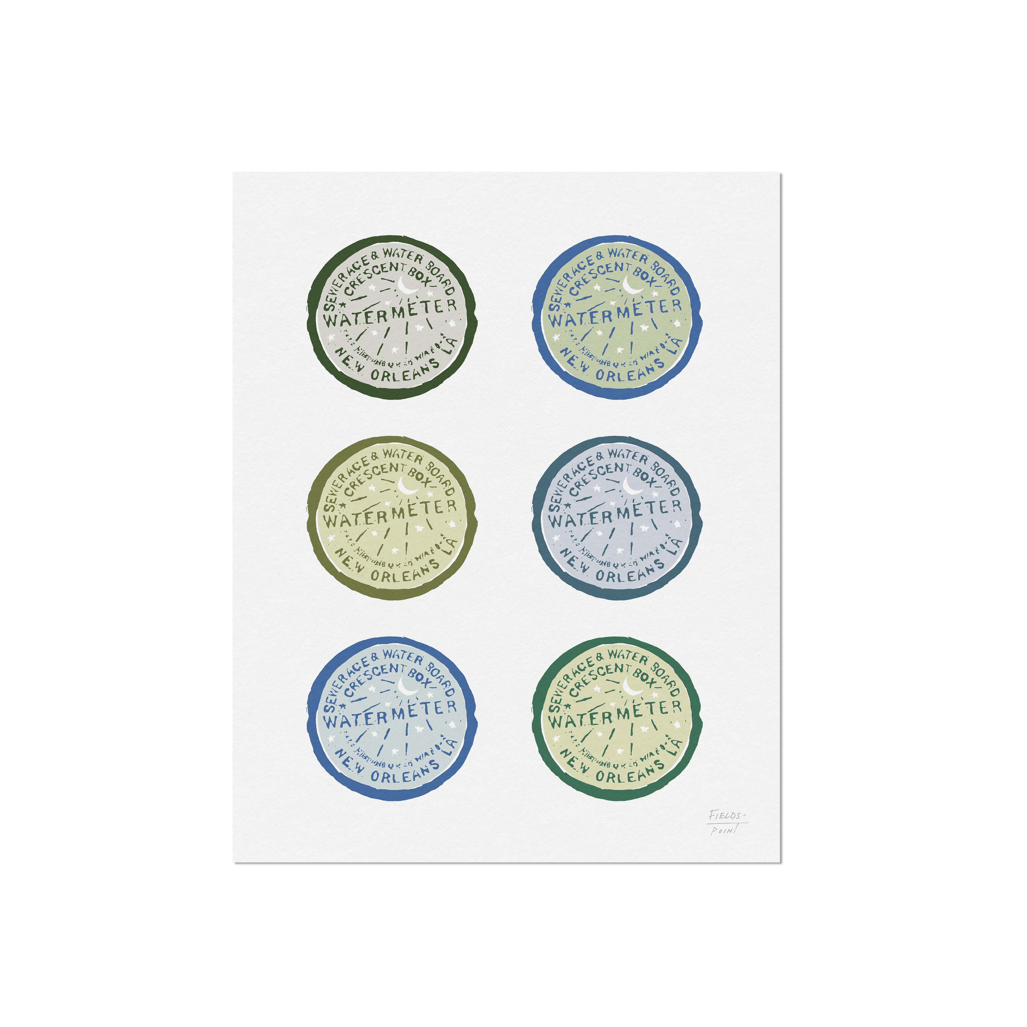 Statement Goods - Wholesale Art Print - New Orleans Water Meter Art Print1