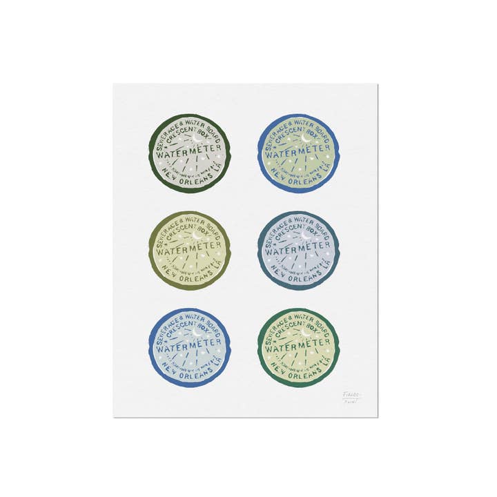 Statement Goods - Wholesale Art Print - New Orleans Water Meter Art Print1