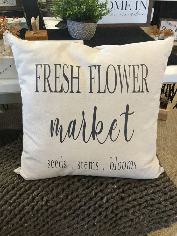 Fresh flower Pillow cover for wholesale by Rustiek