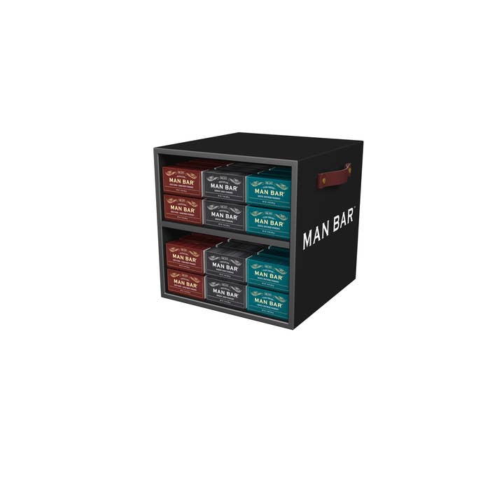 San Francisco Soap / Man Bar Soap - Vente Présentoirs de commerçant - Beauté et bien-être - Présentoir de comptoir Man Bar Cube