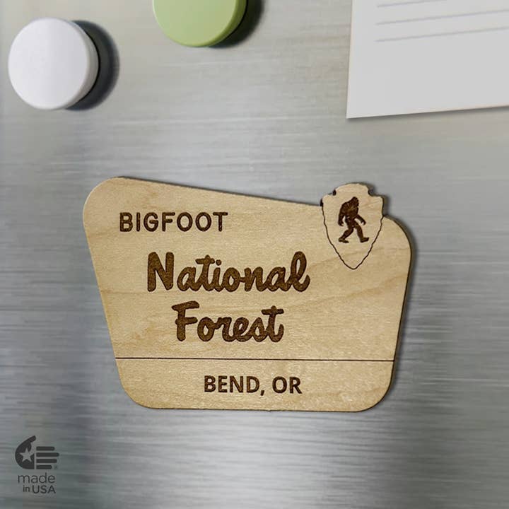 Bloom & Wander - Wholesale Magnet - Bigfoot National Forest Magnet - Camping Outdoor Customized1