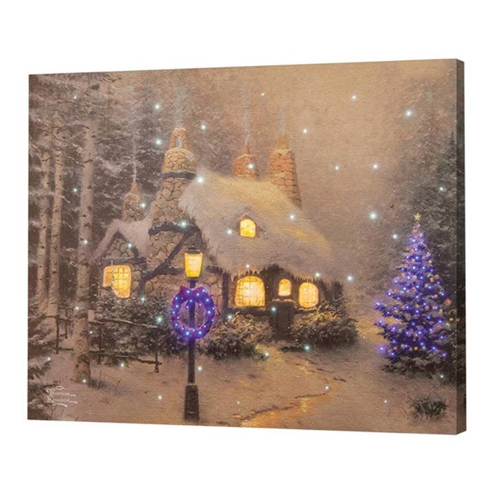 Stonehearth Hutch - Kinkade - 20 X 16 Fiber Optic Canvas for wholesale by Manual Woodworkers and Weavers, Inc.