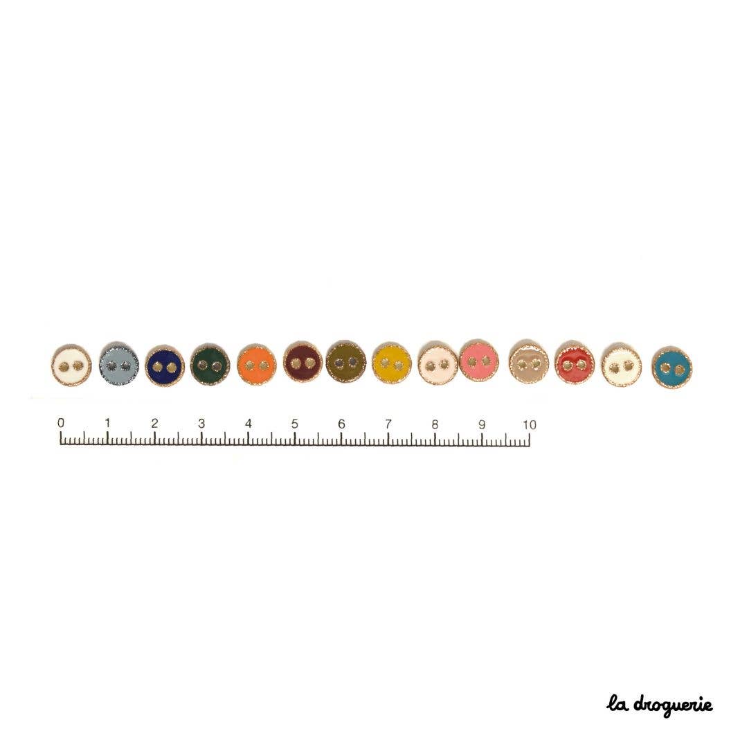 LA DROGUERIE - Wholesale Sewing Button/Snap - Button "C'est la vie" 9 mm15