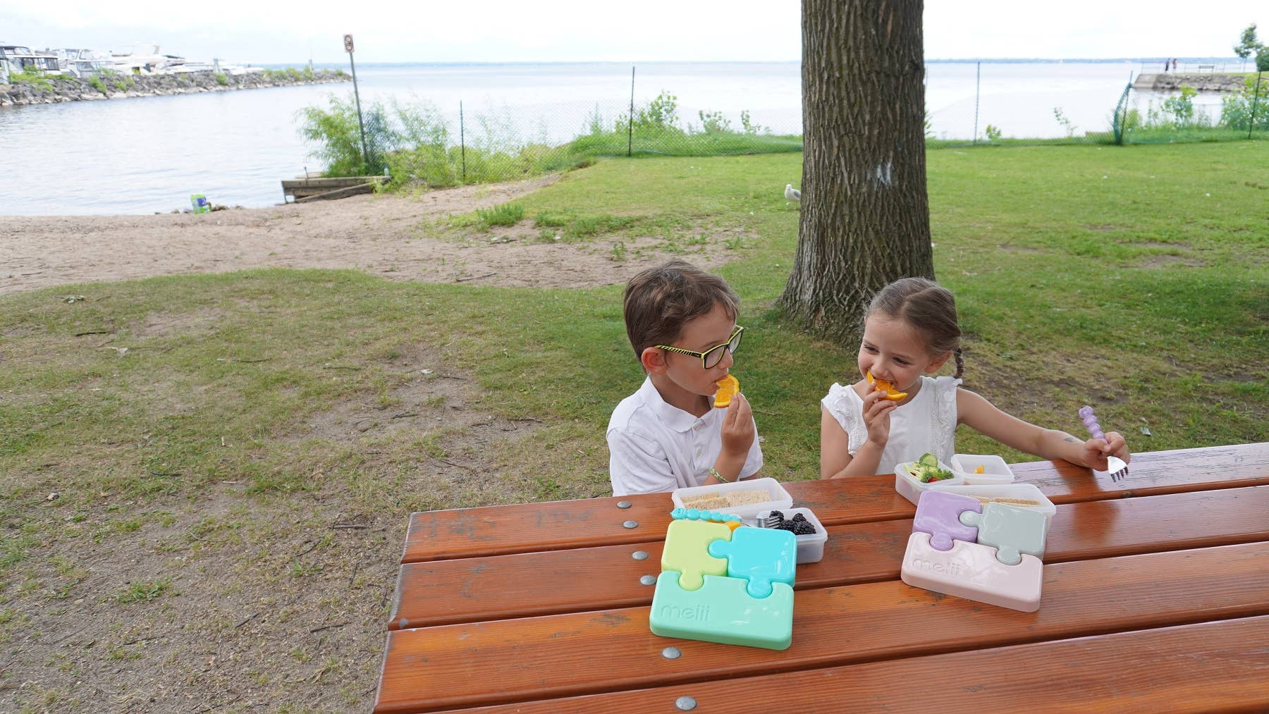 melii - Wholesale Lunch Bag/Box - Kids - Puzzle Bento Box Food Storage Container for Kids, BPA-Free,11