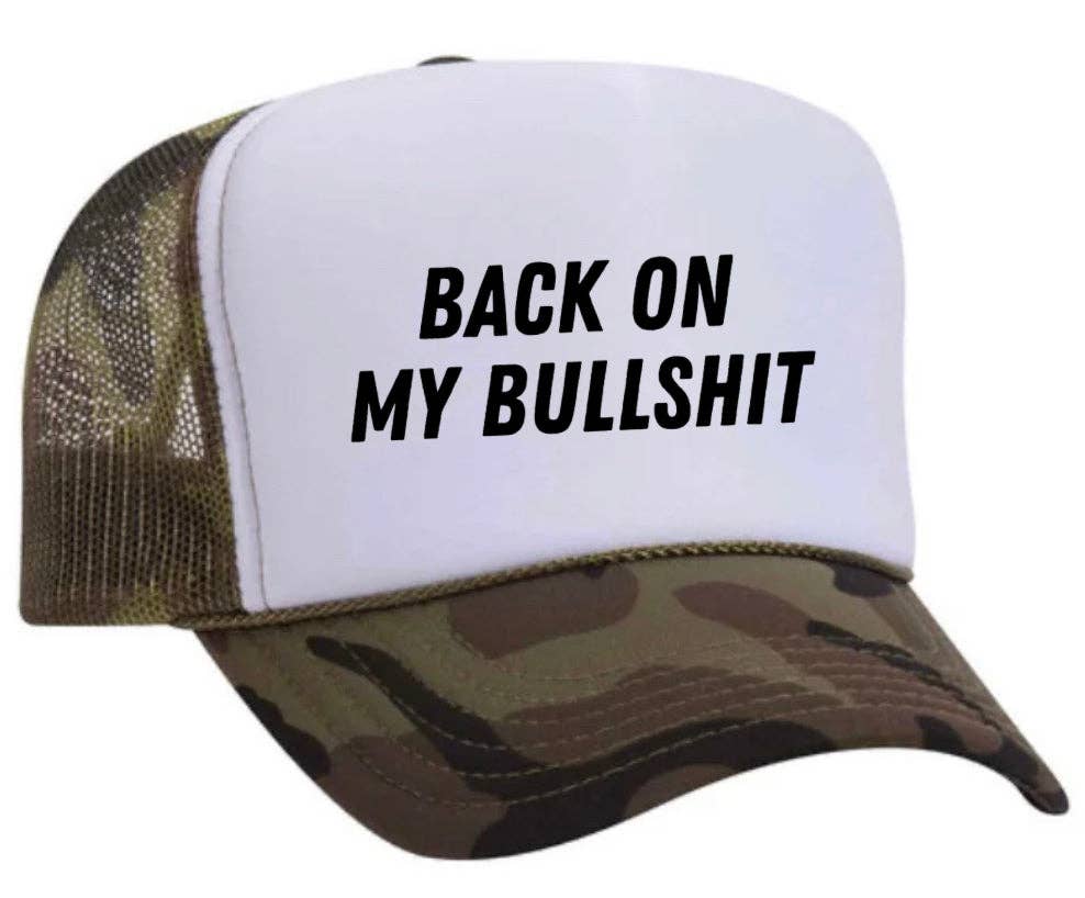 Inappropriate Trucker Hats - Wholesale Trucker Hat - Unisex - Back On My Bullshit Trucker Hat3