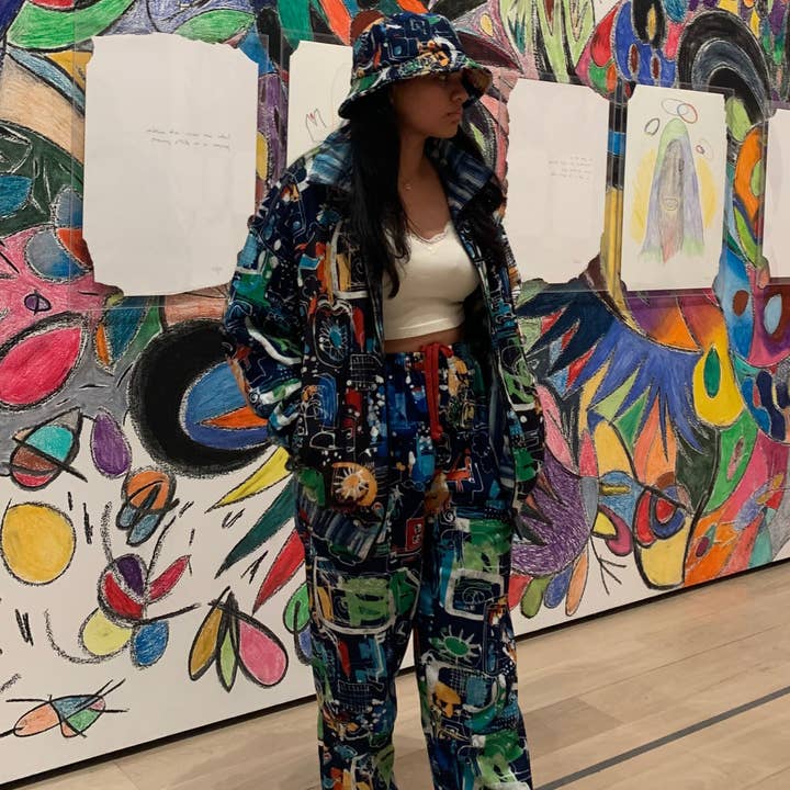 Fleece Retro Bukser - Clash Sort for engroshandel hos JAMS World