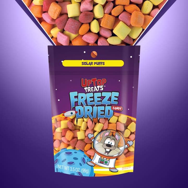 UpTop Treats - Wholesale Hard Candy - Solar Puffs - Freeze Dried Candy 3.5oz