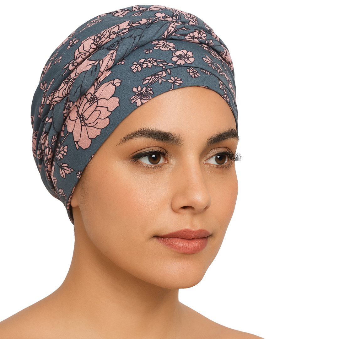 Ivy Nat - Wholesale Head Scarf - Women's - 
Floral Braid Twist Chemo Turban 0