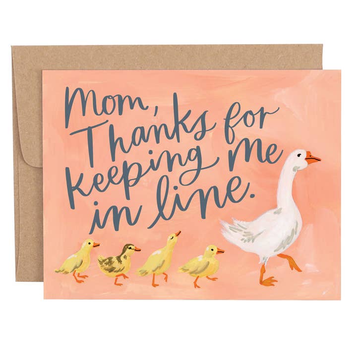 Mother's Day Duck Greeting Card for wholesale by 1canoe2 | One Canoe Two Paper Co.