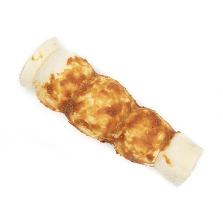 Barkworthies Collagen Beef Cheek Chicken Wrap LG Bulk Cs6 for wholesale by Pet Palette Distribution