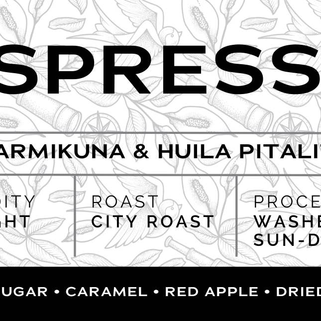 White Label - Sélection d'espresso pour la vente par Lily & Sparrow Coffee Roasters