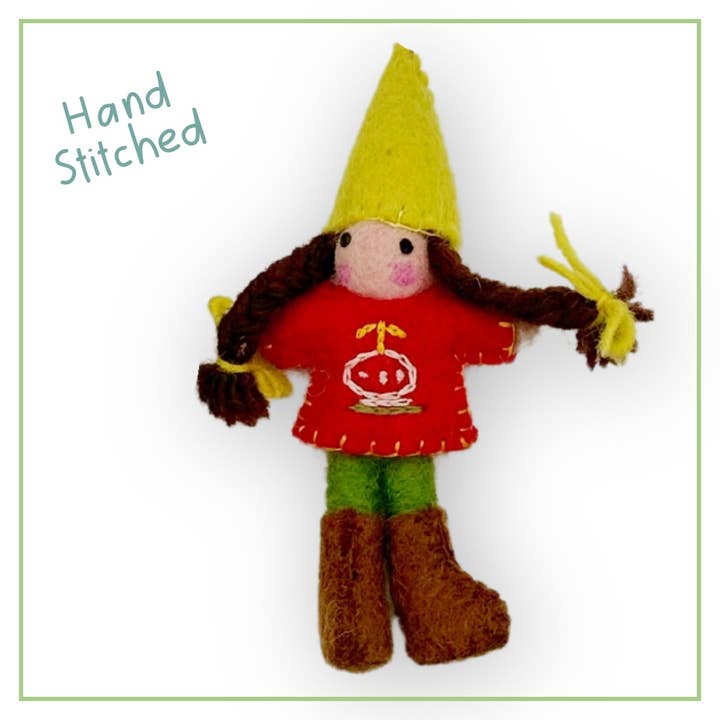 OmaOmaOma! - Wholesale Doll - Kids - Waldorf Gnome Doll Set - Handcrafted Felt Characters Ages 3+5