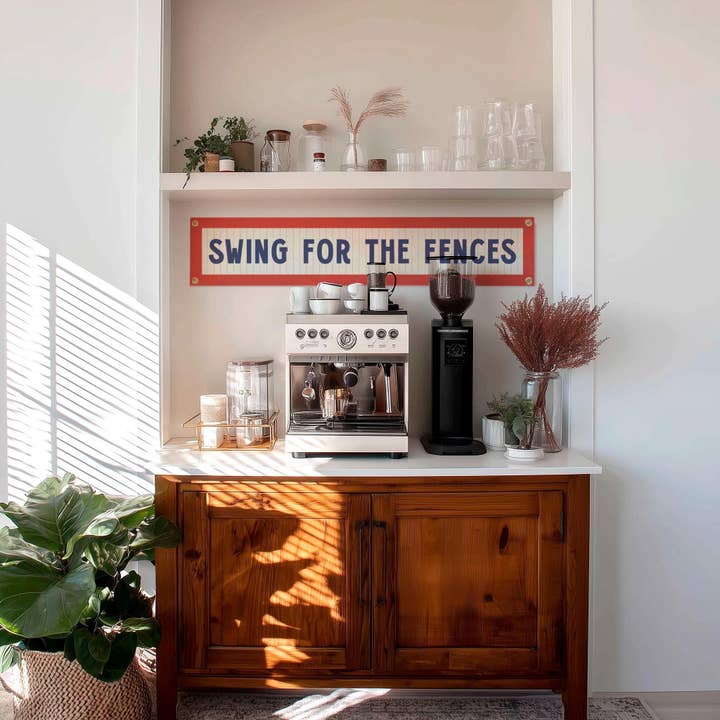 Benoit's Design Co. - Wholesale Sign - Swing For The Fences Felt Sign Banner5