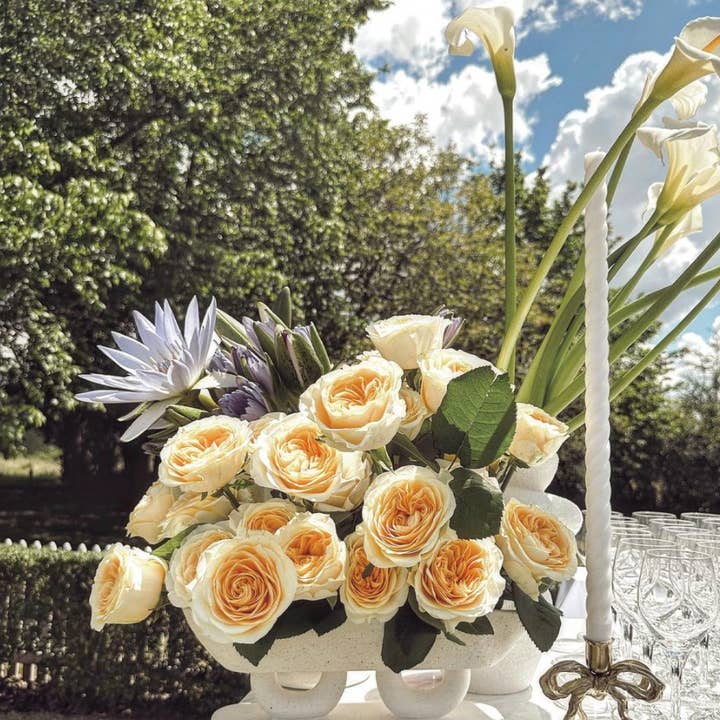 Love Ally - Vendita all'ingrosso Portacandele - Portacandele ad Arco in Ottone Rivestito in Argento2