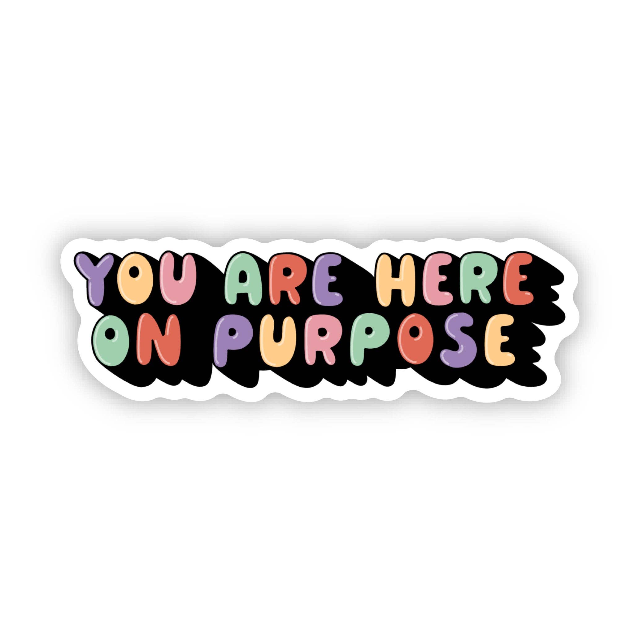 Big Moods - Wholesale Sticker - You Are Here On Purpose Motivational Sticker0