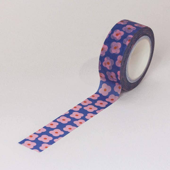 Primrose Party 15mm • Retro Scattered Flowers Washi Tape for wholesale by My Darlin'