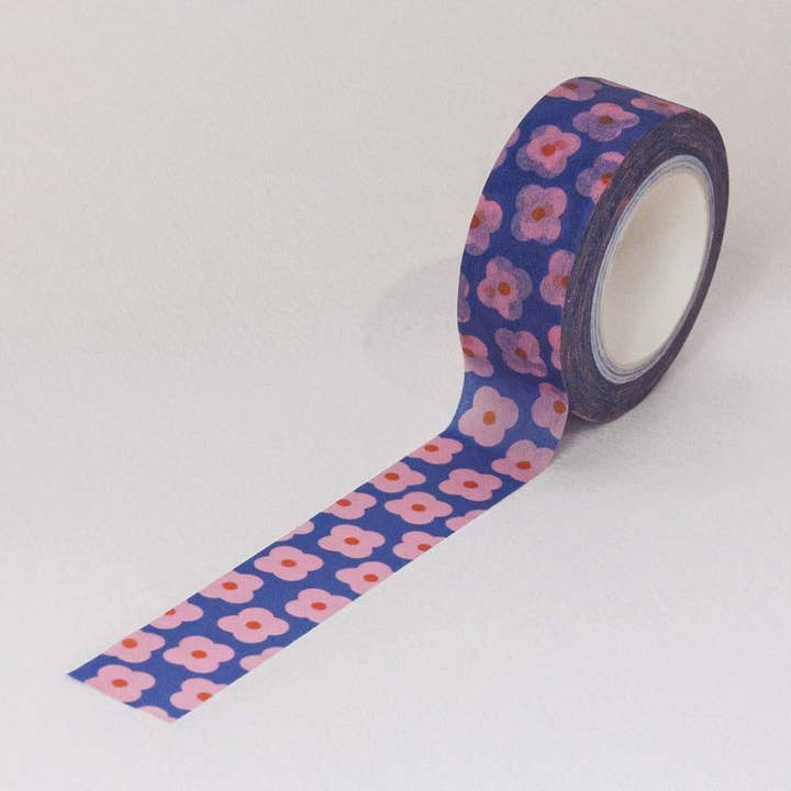 My Darlin' - Wholesale Washi Tape - Primrose Party 15mm • Retro Scattered Flowers Washi Tape