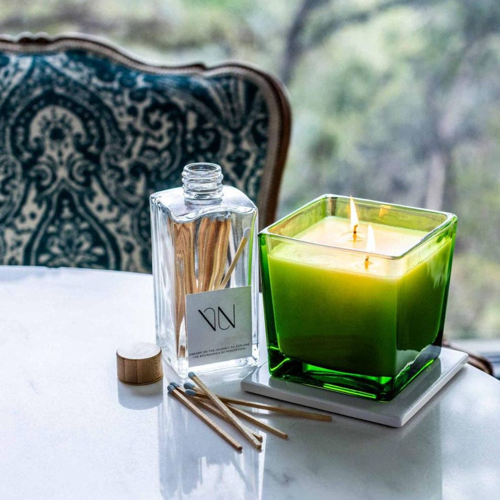 Veta Nell - Wholesale Jar/Filled Candle - CHARTREUSE NO. 5 Candle | Lux Box | Coco Wax | Essential Oil