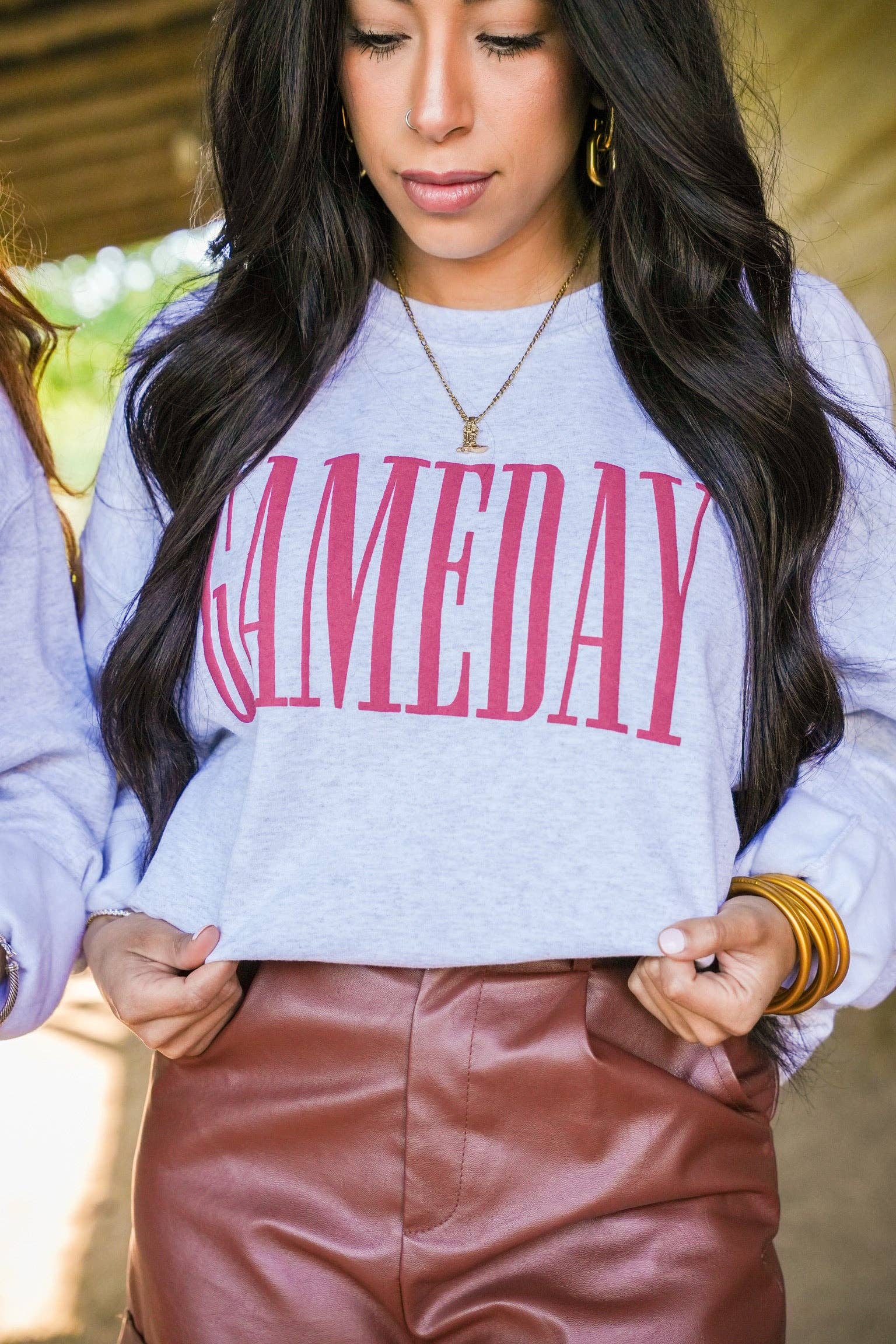Summer Tees - Wholesale Graphic Sweatshirt - Women's - GAME DAY PUFF TEE3