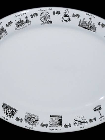 Plateau ovale Seattle pour la vente par The Dish