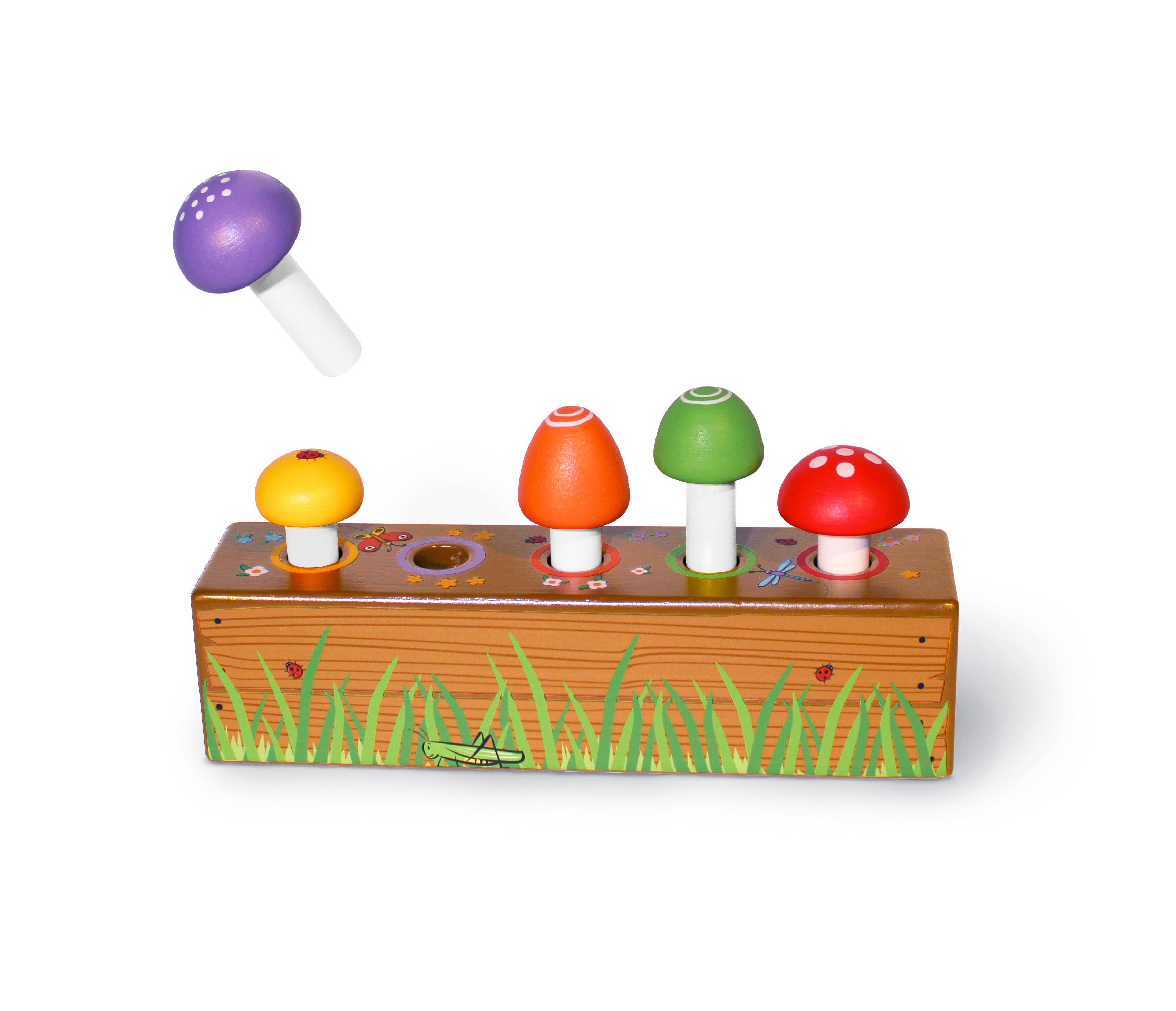 Jack Rabbit Creations - Wholesale Wood Toy - Kids - Mushroom Pop & Play3