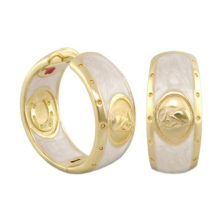 Equestrian Hoop Earrings for wholesale by Lauren G Adams
