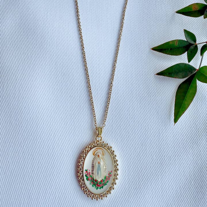 Harleigh Leonards Designs - Wholesale Pendant/Charm Necklace - Our Lady of Lourdes Necklace0