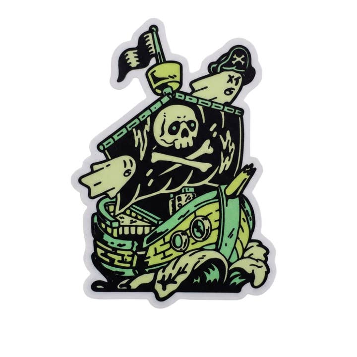Ghost Ship Sticker for wholesale by Strike Gently