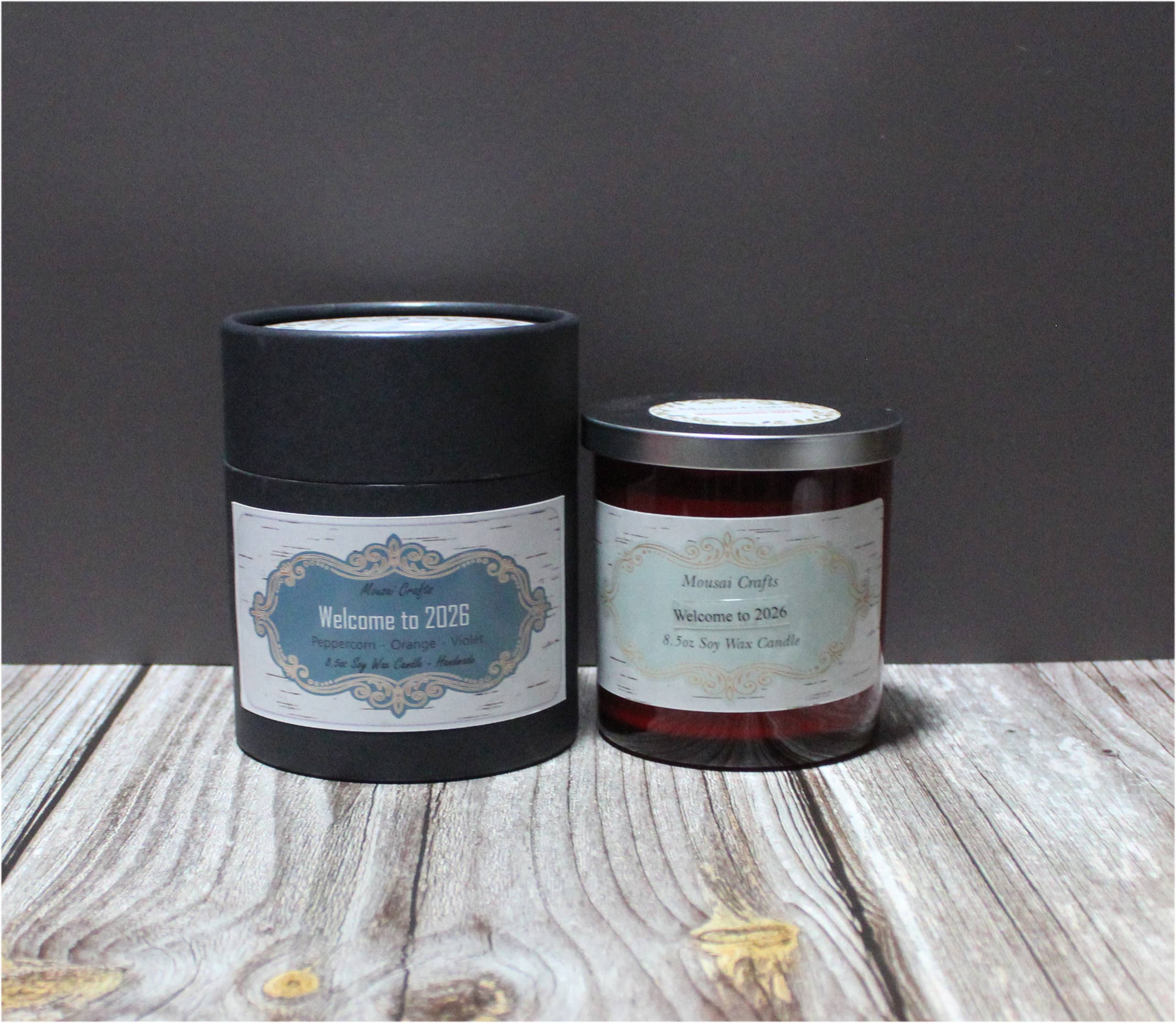 Mousai Crafts - Wholesale Jar/Filled Candle - Welcome to 2026 Soy Wax Candle8