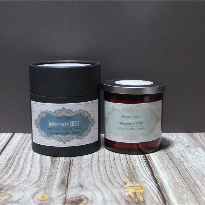 Mousai Crafts - Wholesale Jar/Filled Candle - Welcome to 2026 Soy Wax Candle8