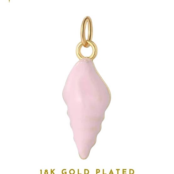Pink Conch Shell Charm for wholesale by Coco Luna Collection