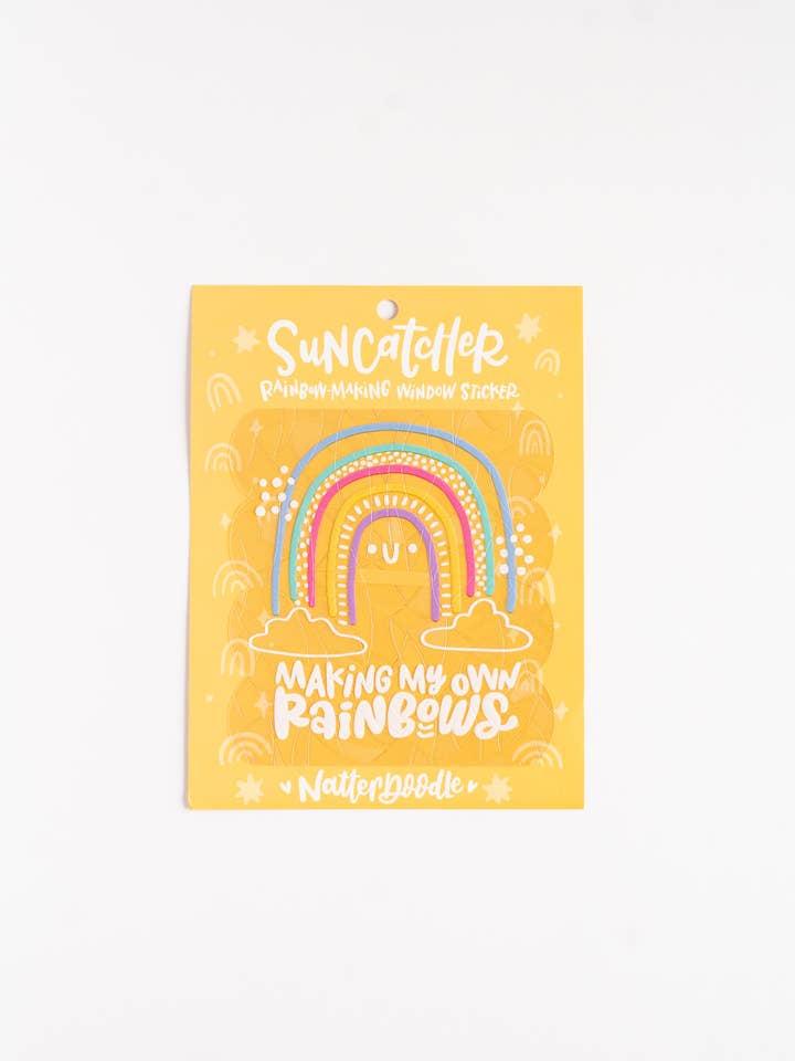 Making My Own Rainbows – Prismatic Pastel Window Suncatcher for wholesale by NatterDoodle