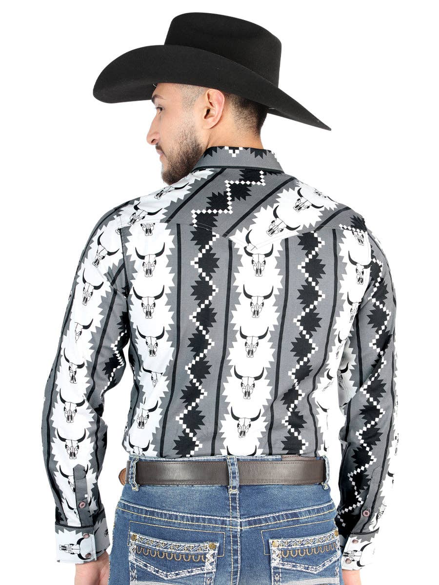 El General Western Wear – Camisa de botões - Homem por atacado – Camisa casual de manga longa El General - preta 444911